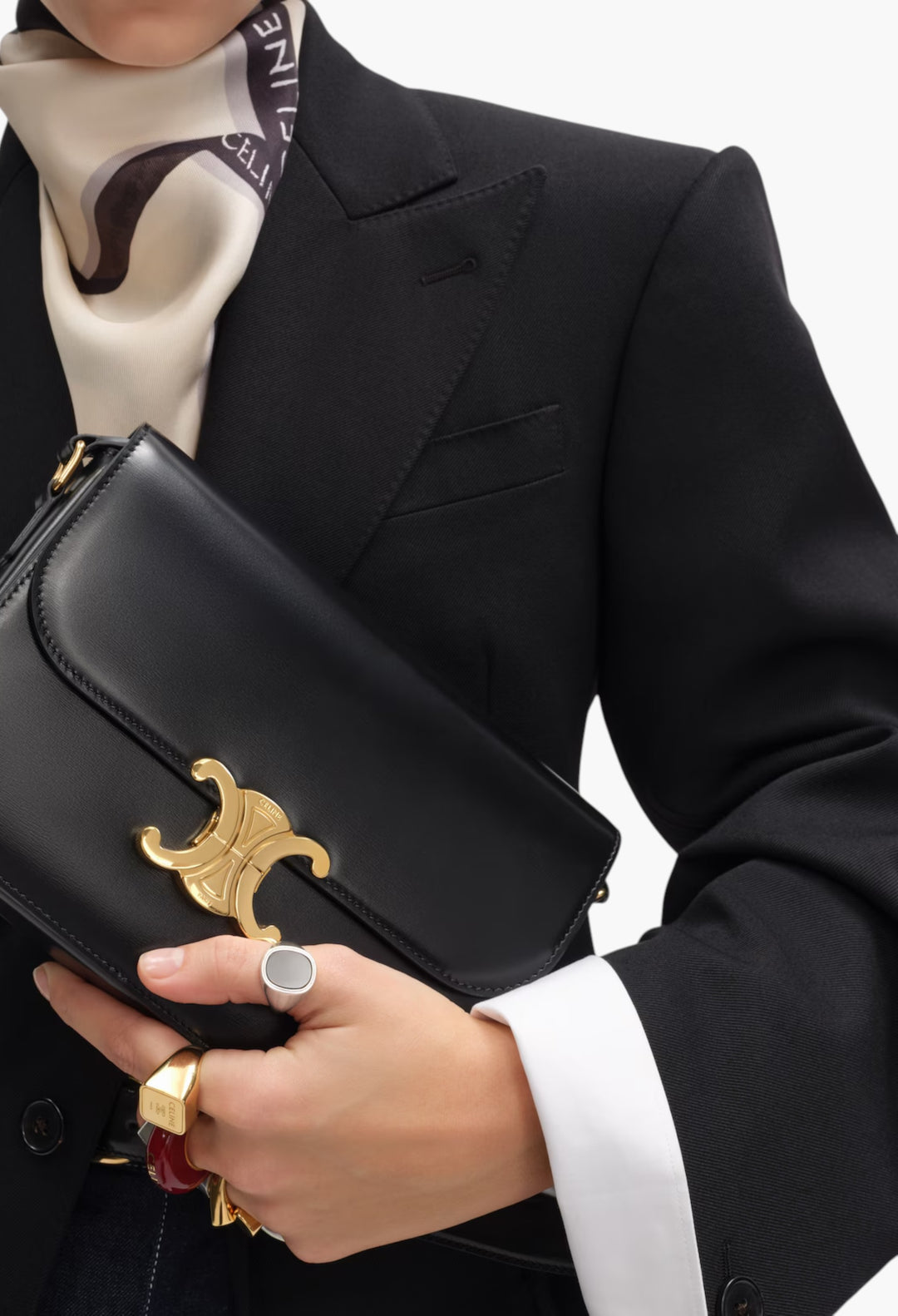 Classique Triomphe Bag In Shiny Calfskin - GLAM MODA