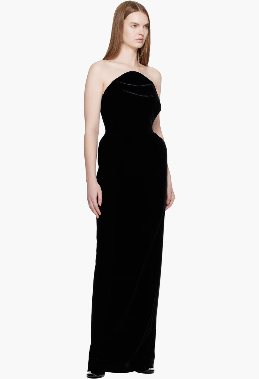 Black Lounge Velvet Maxi Dress - GLAM MODA