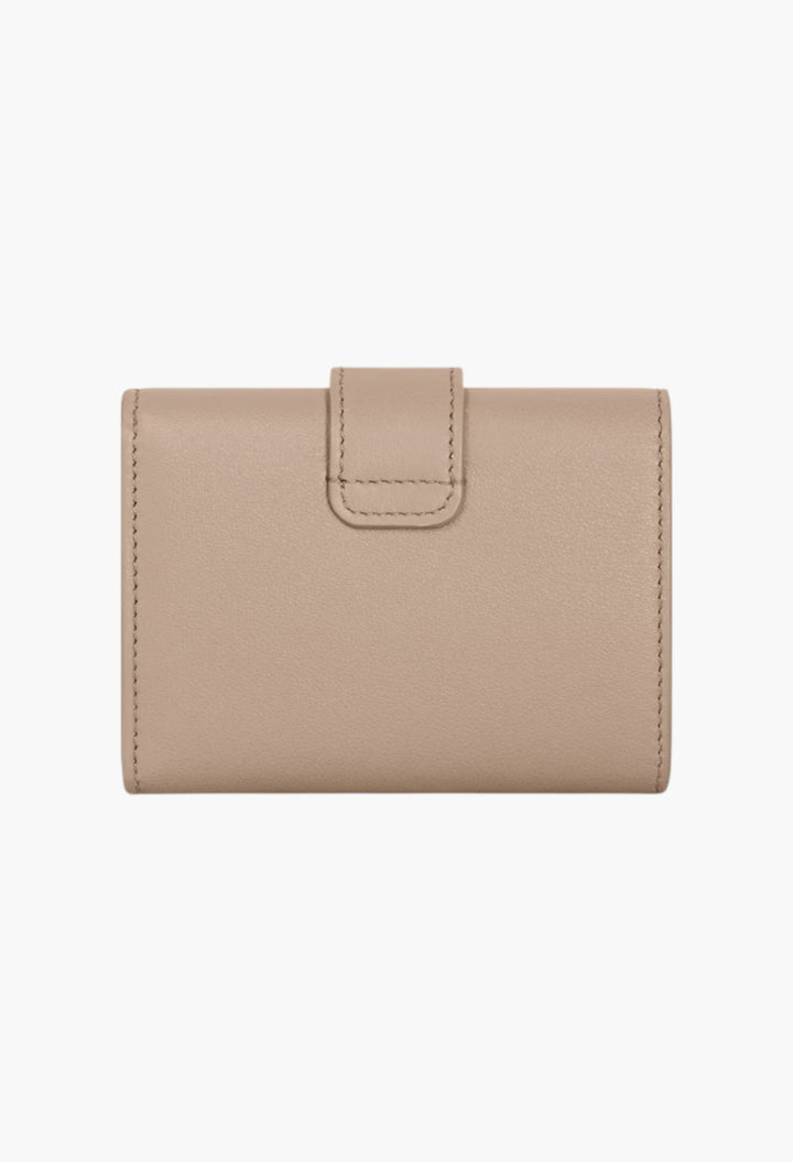 Fine Strap Wallet Nino In Supple Grained Calfskin - GLAM MODA