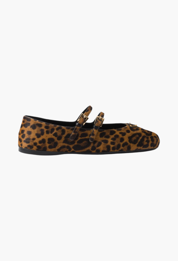 Honey - Printed Leather Ballerinas
