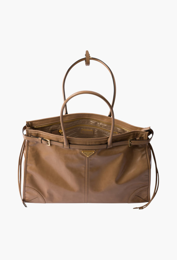 Cameo - Prada Bonnie Extra Large Leather Handbag
