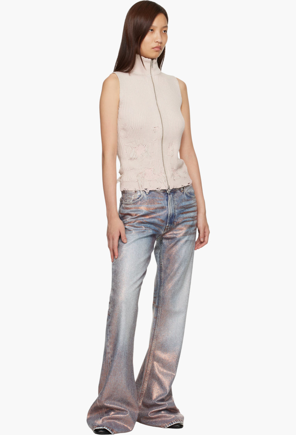 Blue Fitted 2025F Jeans - GLAM MODA