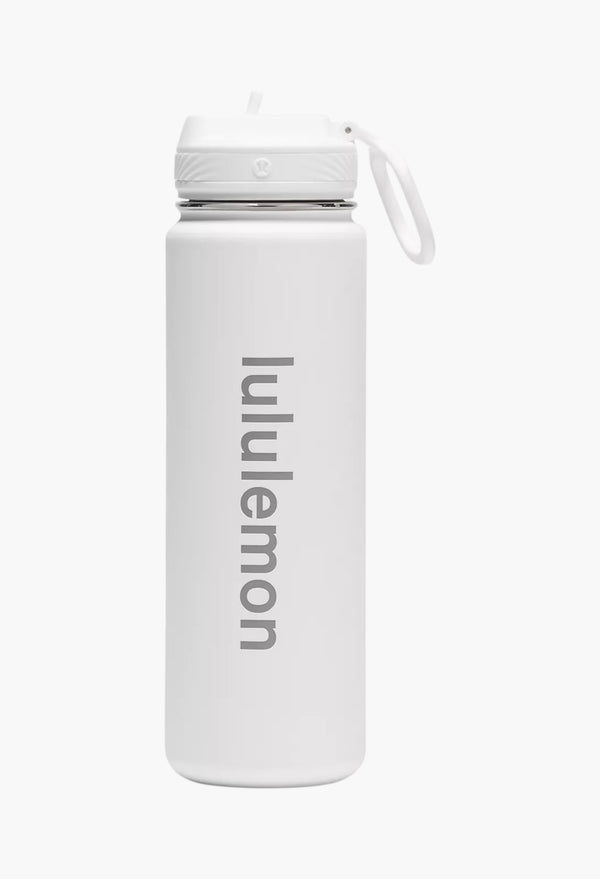 White - Back to Life Sport Bottle 24oz Shine