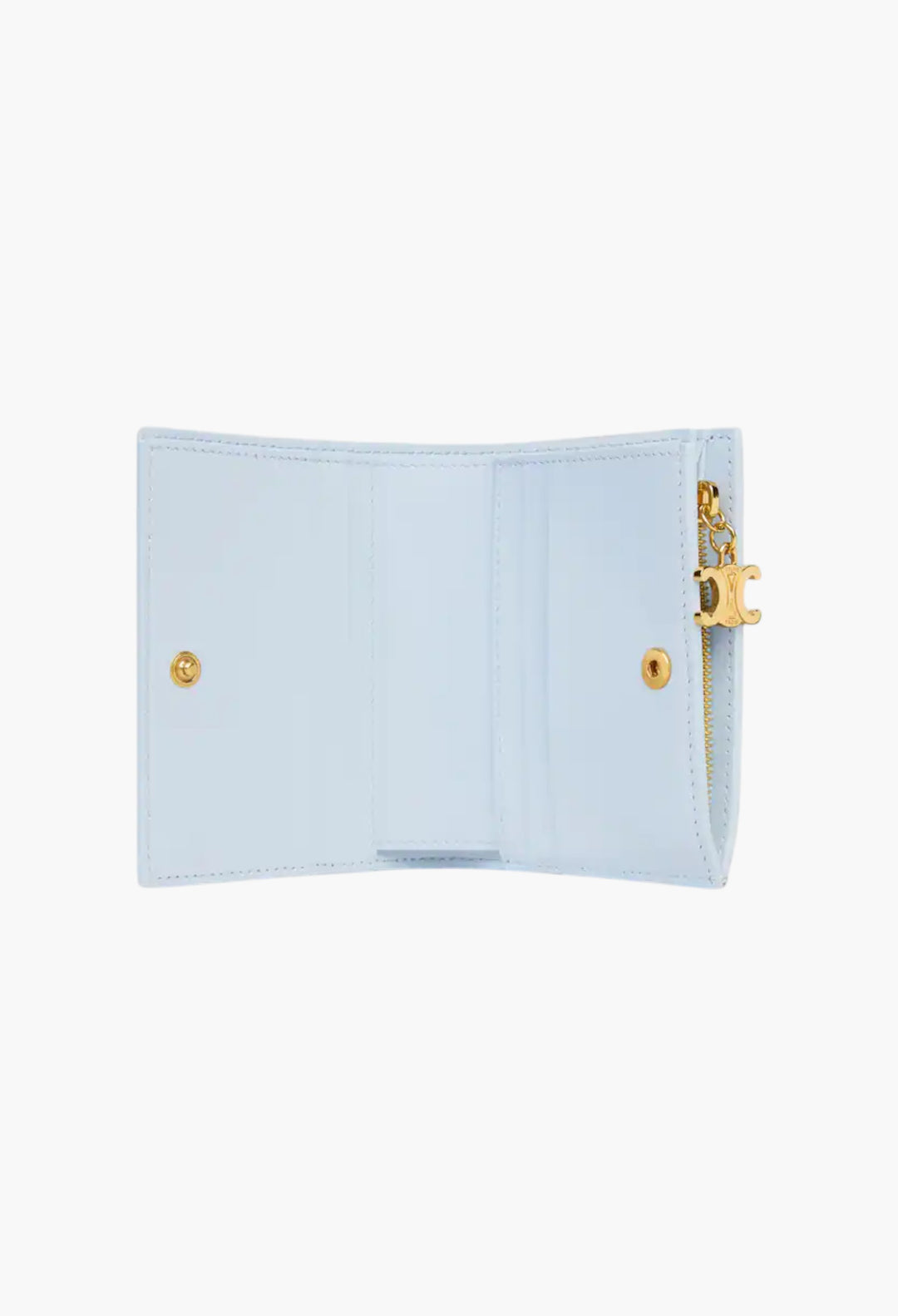 Compact Wallet Triomphe Charms In Grained Calfskin - GLAM MODA