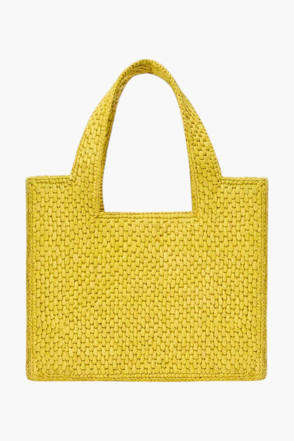 Small LOEWE Font Tote in Raffia