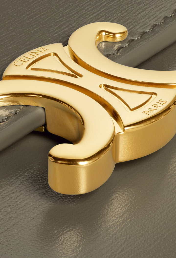 Small Flap Wallet Triomphe In Shiny Calfskin - GLAM MODA