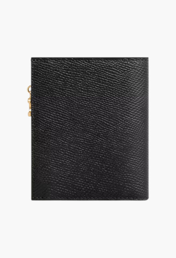 Compact Wallet Triomphe Charms In Grained Calfskin - GLAM MODA