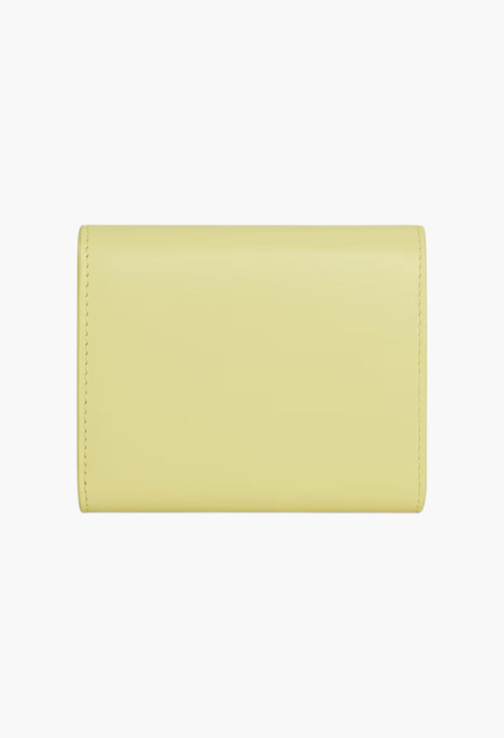 Small Flap Wallet Triomphe In Shiny Calfskin - GLAM MODA