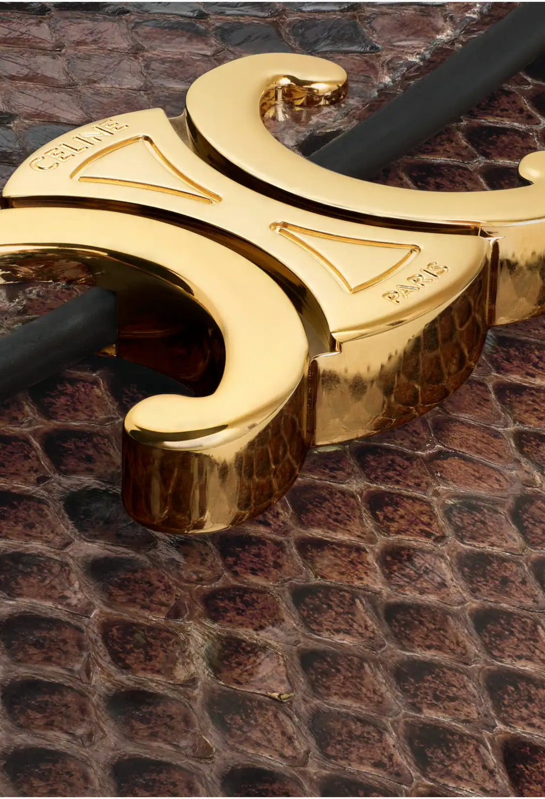 Small Flap Wallet Triomphe In Python - GLAM MODA