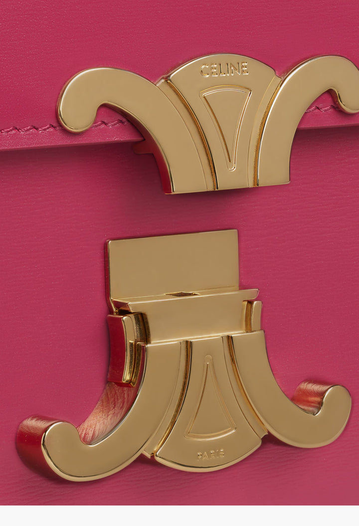 Teen Triomphe Bag In Shiny Calfskin - GLAM MODA