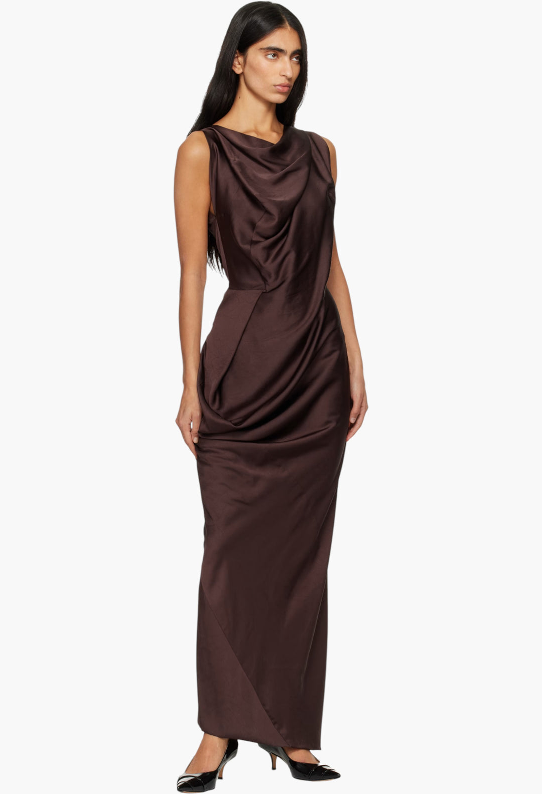 Brown Fond Maxi Dress - GLAM MODA