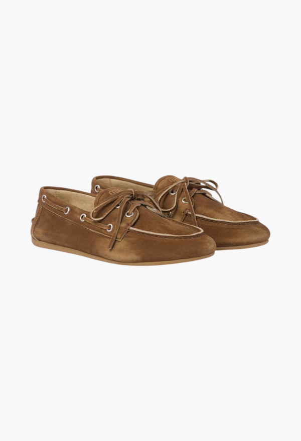 Cinnamon - Faded Unlined Suede Loafers