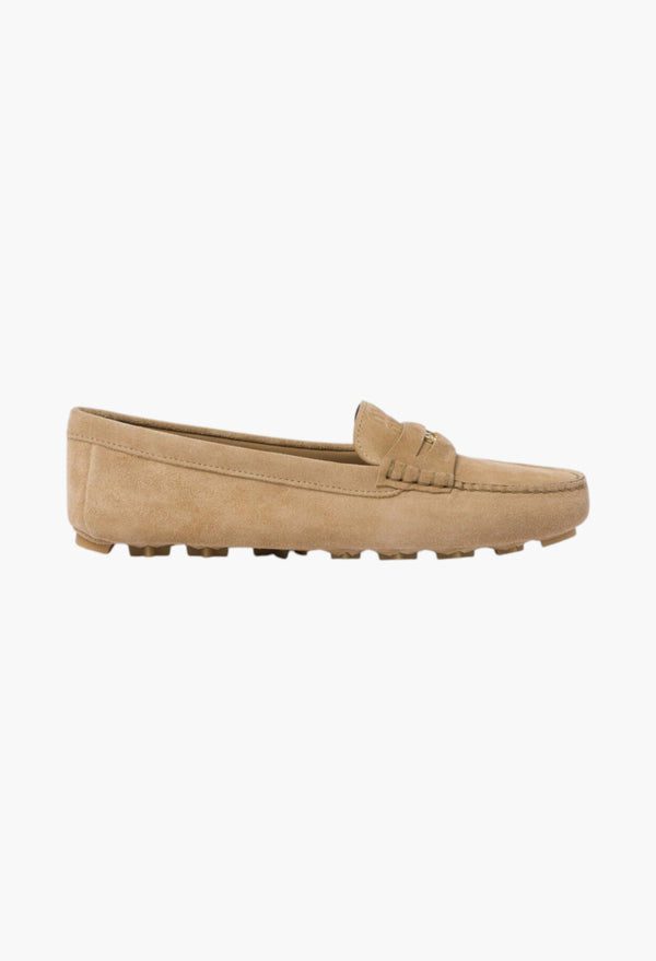 Ecru - Suede Driving Shoes