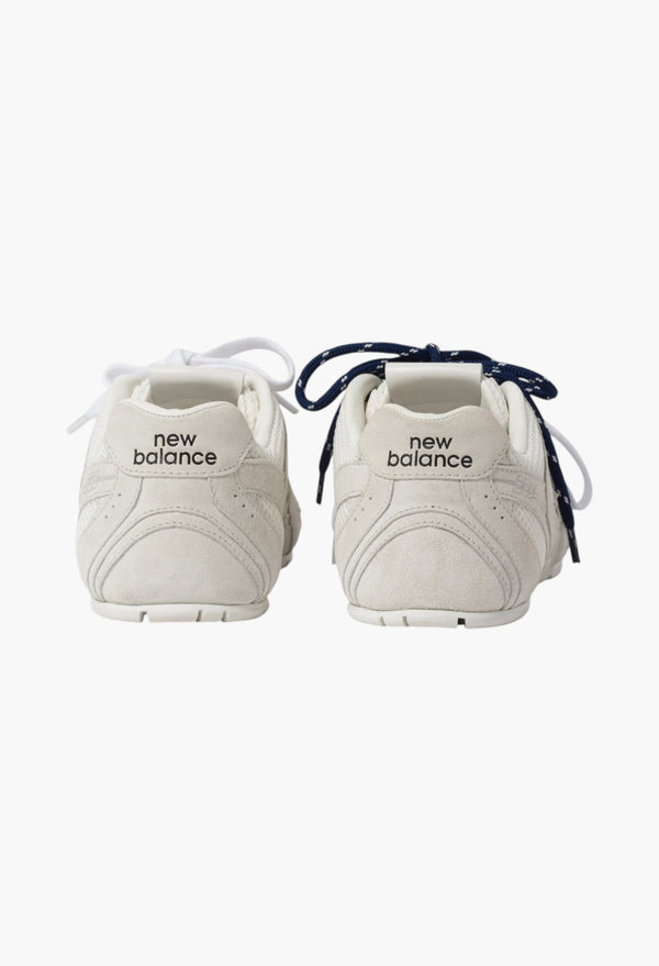 White - New Balance X Miu Miu 530 SL Suede And Mesh Sneakers