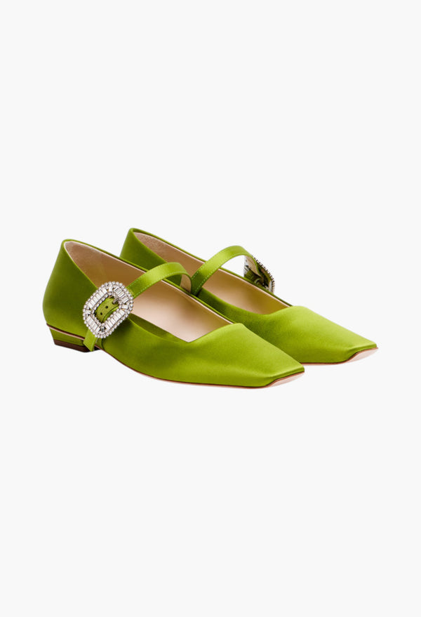 Belle Vivier 25 Satin Ballet Flats