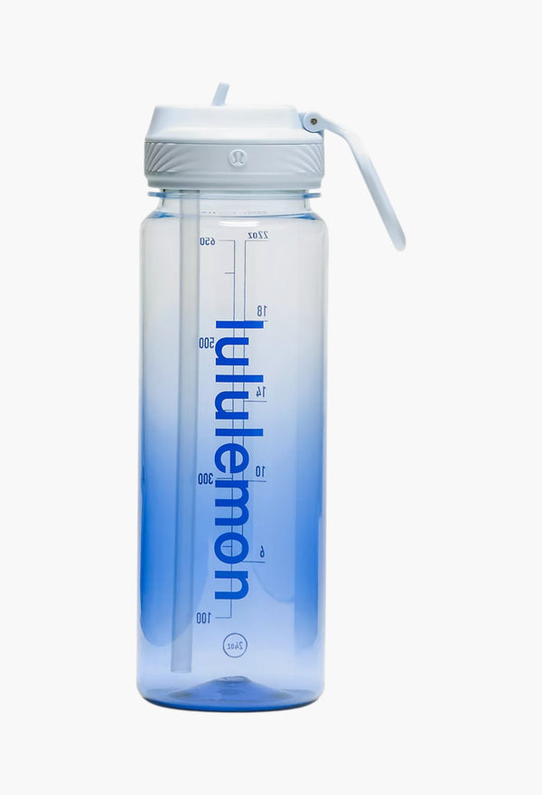 Starch Blue/Galactic Cobalt - Back to Life Clear Bottle 24oz Straw Lid