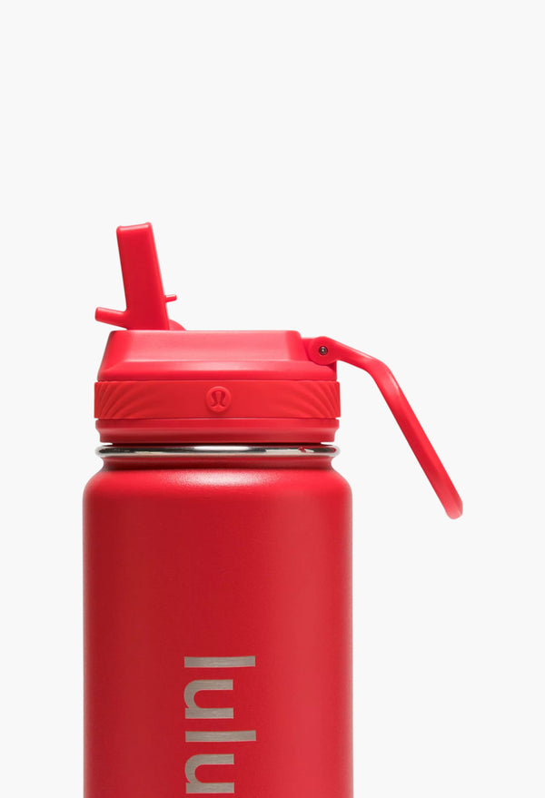 Lulu Red - Back to Life Sport Bottle 24oz Straw Lid