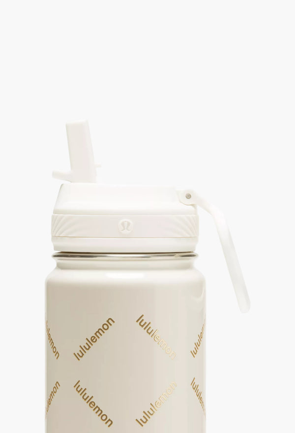 Light Ivory - Back to Life Sport Bottle 24oz Straw Lid Print