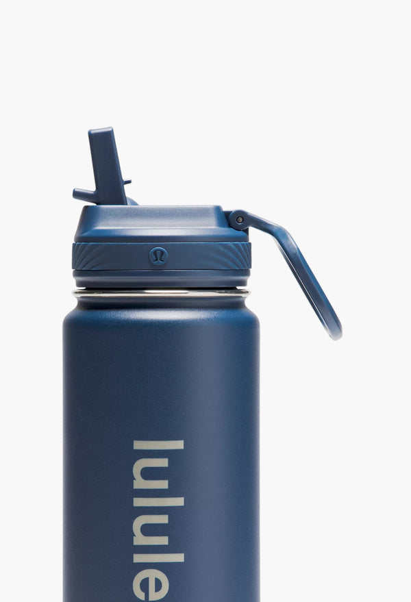 Blue Twill - Back to Life Sport Bottle 24oz Straw Lid