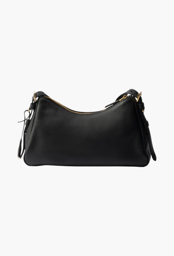 Black - Prada Aimée Leather Shoulder Bag