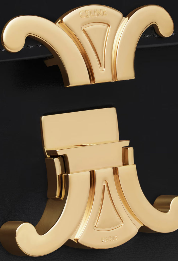 Teen Triomphe Bag In Shiny Calfskin - GLAM MODA