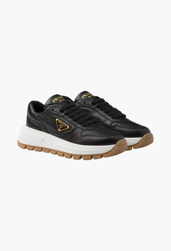 Black - Prax 01 Leather Sneakers