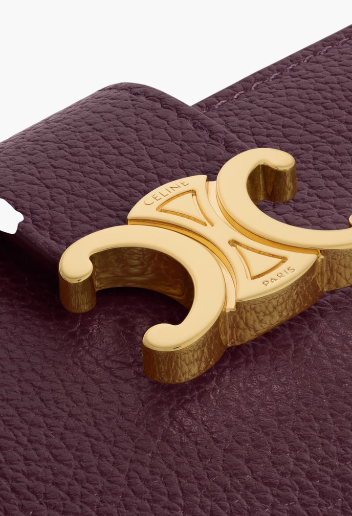 Fine Strap Wallet Nino In Supple Grained Calfskin - GLAM MODA