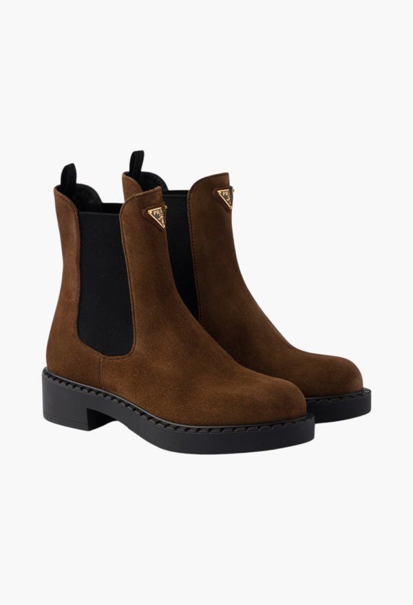 Cocoa Brown - Suede Chelsea Boots