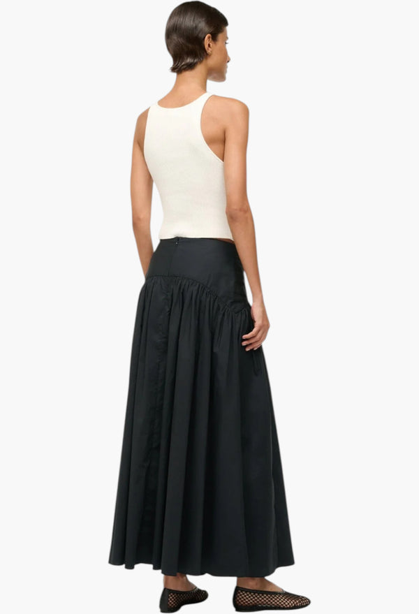 Black - Procida Linen Skirt Pop Sardines