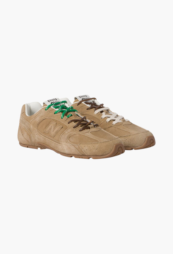 Ecru - New Balance X Miu Miu 530 SL Suede Sneakers