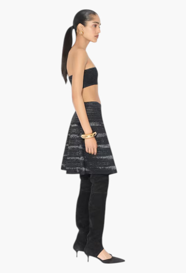 Black - High Boots In Stretch Suede
