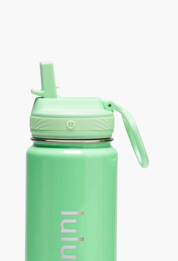 Citra Lime/Silver - Back to Life Sport Bottle 24oz Straw Lid Shine