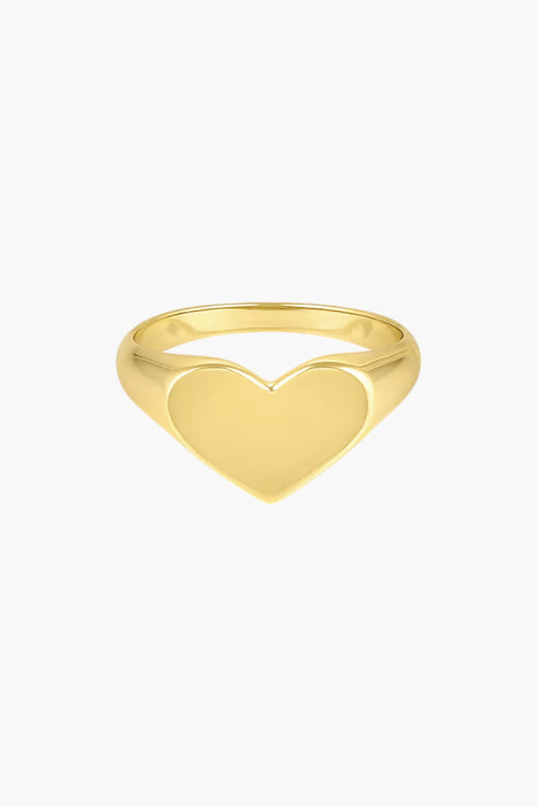 Louise Heart Signet Ring