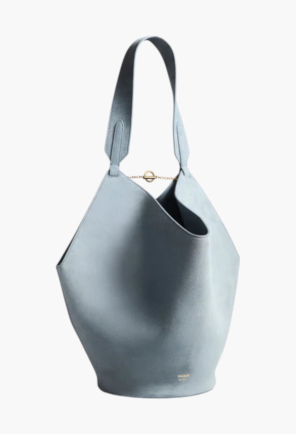 Lead Suede - Small Lotus Tote