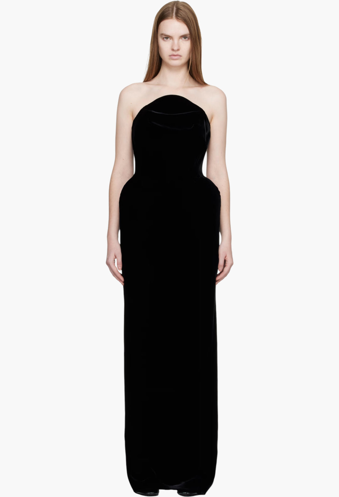 Black Lounge Velvet Maxi Dress - GLAM MODA