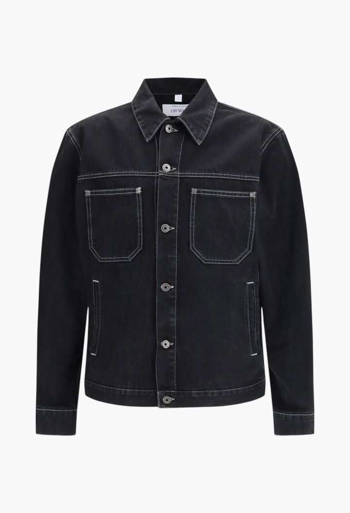 Arrow Zip Skate Denim Jacket - GLAM MODA