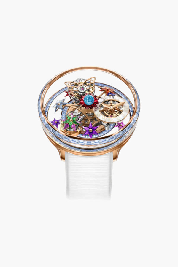 Fleurs De Jardin - Rose Gold and Icy Blue Sapphires