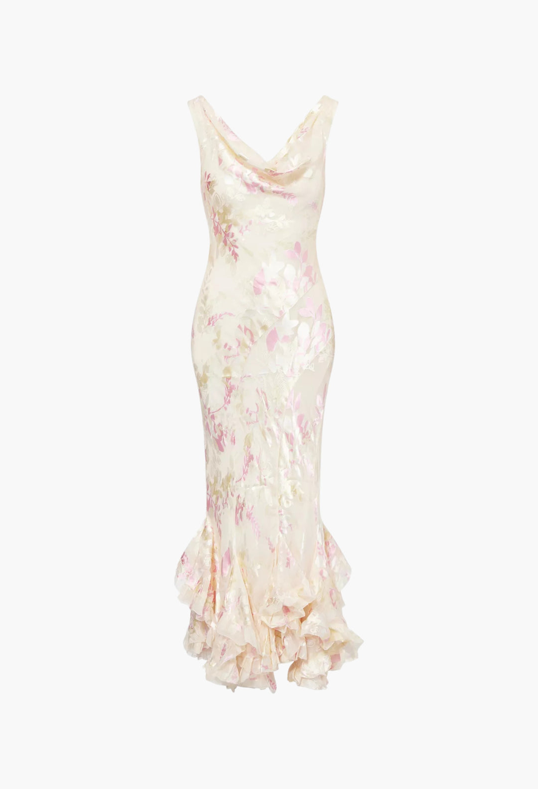 Evanthe Floral-Jacquard Woven Midi Dress - GLAM MODA