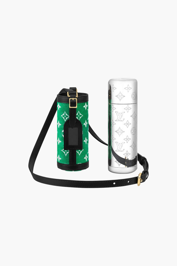 Flask Holder Monogram Velvet