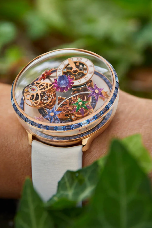 Fleurs De Jardin - Rose Gold and Icy Blue Sapphires