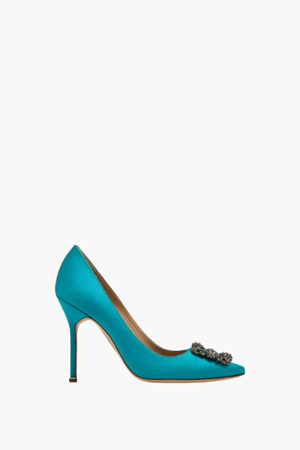 MANOLO BLAHNIK Hangisi Satin Pumps