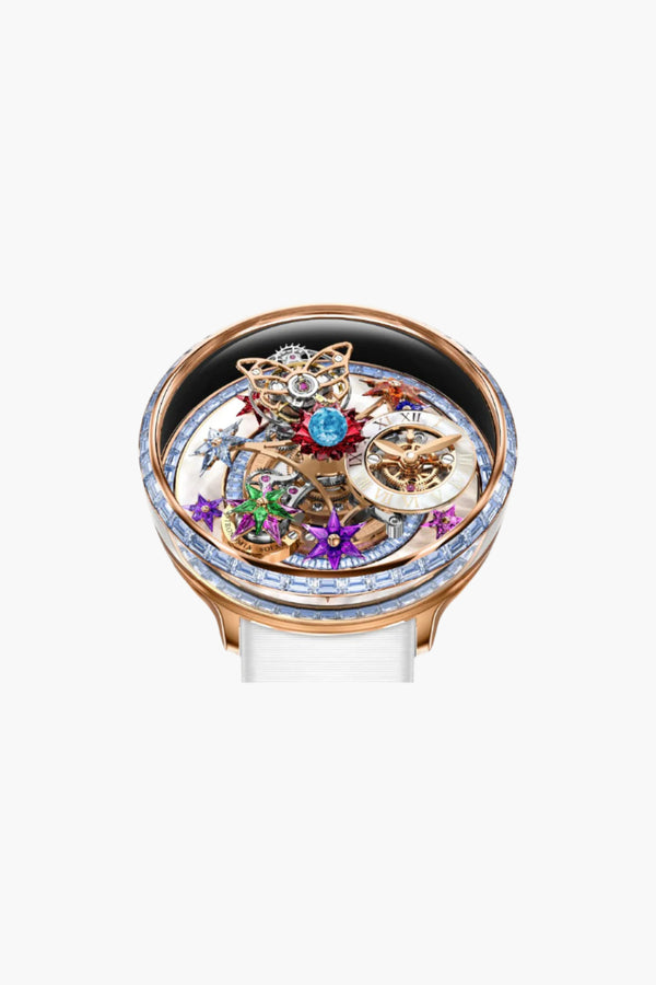 Fleurs De Jardin - Rose Gold and Icy Blue Sapphires
