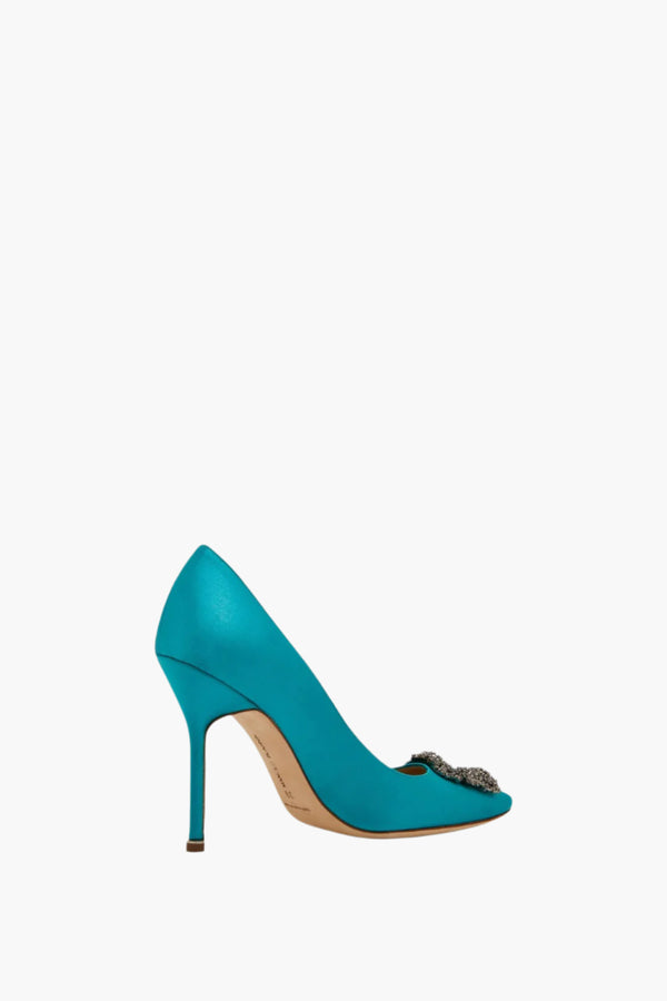 MANOLO BLAHNIK Hangisi Satin Pumps