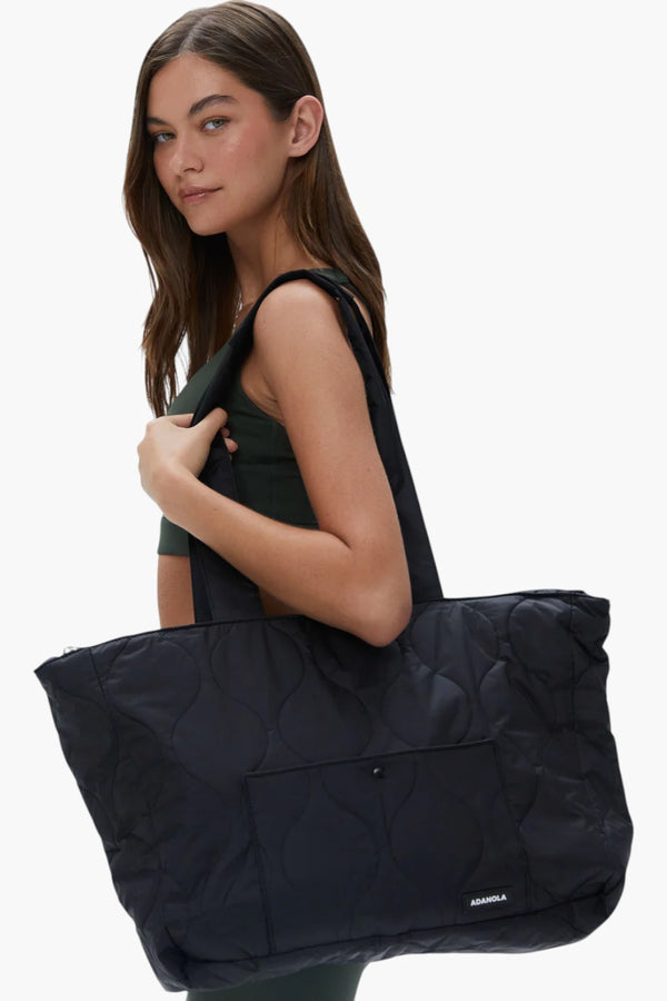 Quilted Nylon Tote Bag - Core