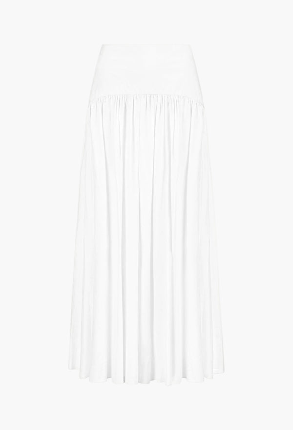 White - Procida Linen Skirt Pop Sardines