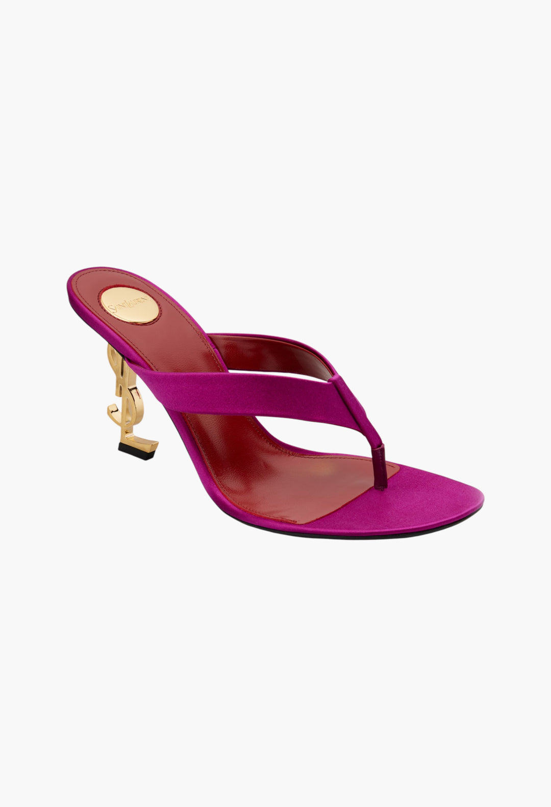 Opyum Crêpe Satin Thong Sandals - GLAM MODA