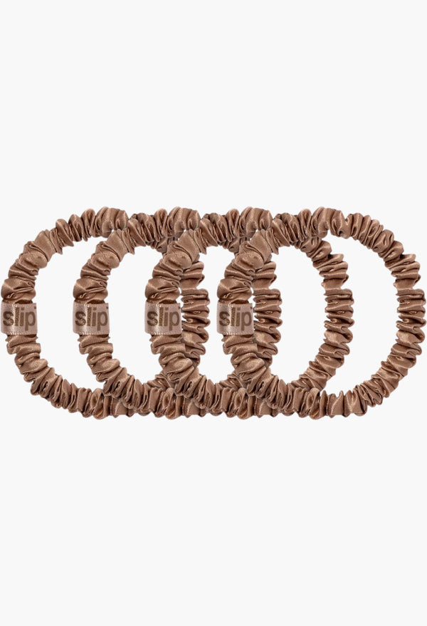 Light Brown - Slip Pure Silk Skinny Scrunchies