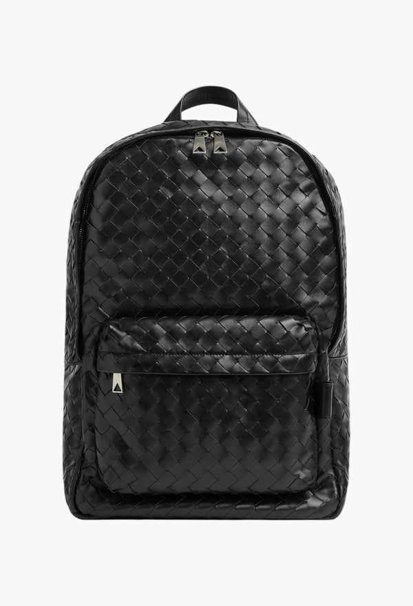 Unisex Medium Backpack in Intrecciato Leather