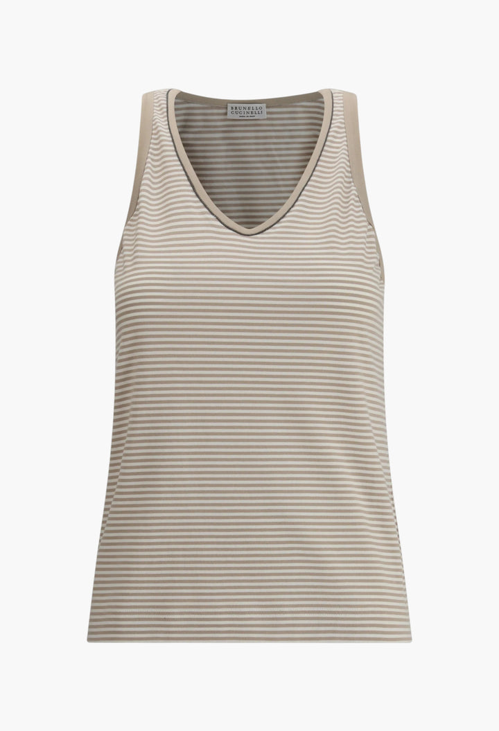 Striped Tank Top - GLAM MODA