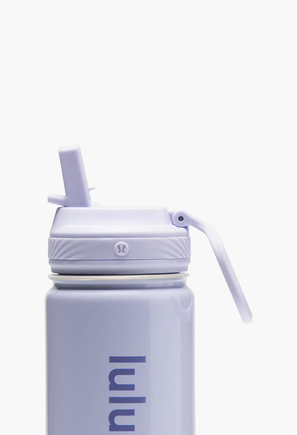 Serene Blue/Dusty Lilac - Back to Life Sport Bottle 18oz Straw Lid Shine